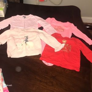4pc lot girls 18 months tops